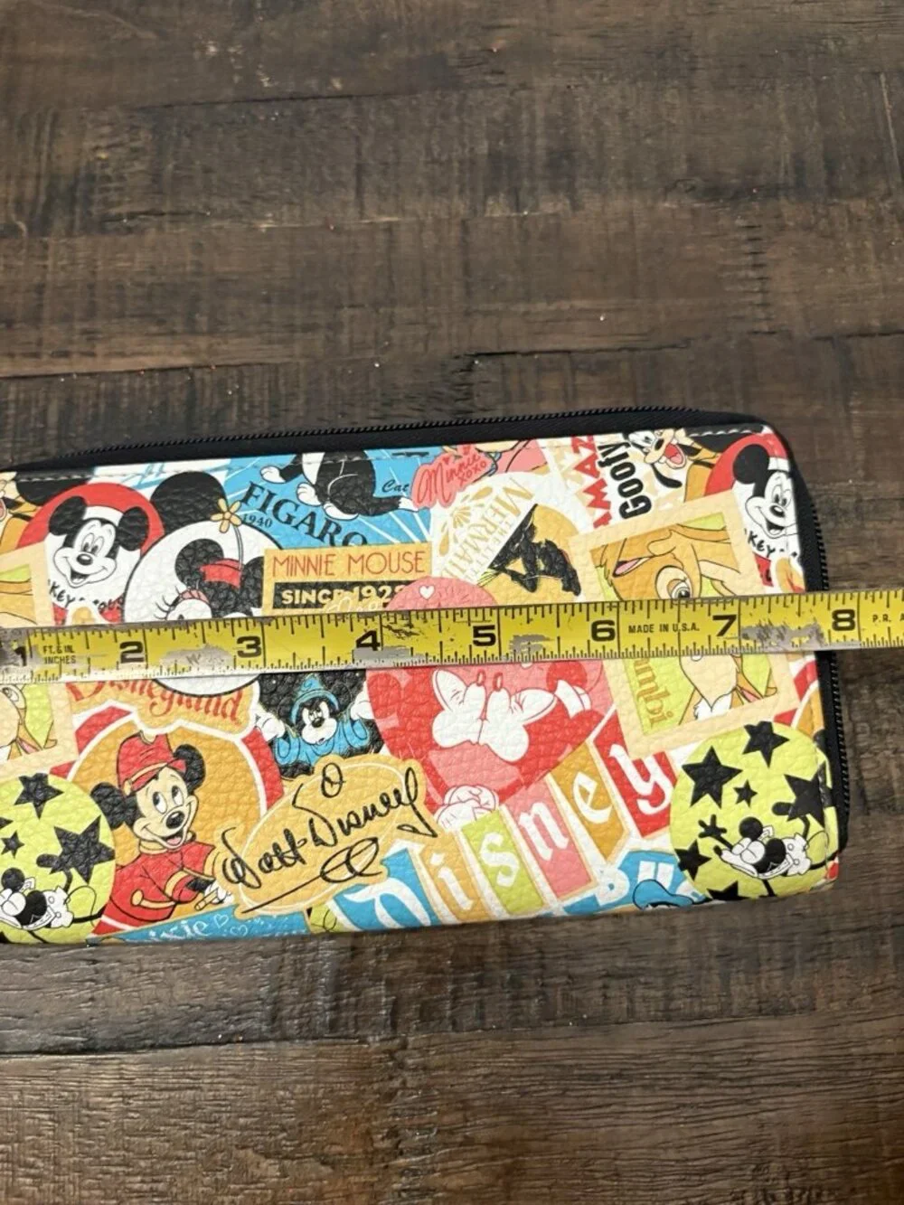 Disney World Disneyland Mickey and Characters Collage Wallet
